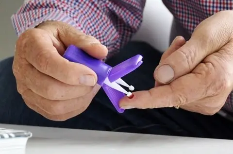 At-home fingerprick collection device